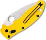 C101PYL2 - Couteau SPYDERCO Manix 2 Lightweight Salt CPM Magnacut Yellow