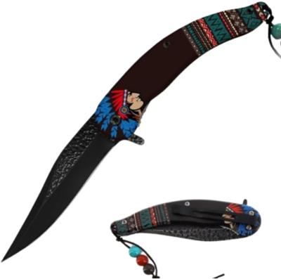 INDIAN1 - Couteau DARK FANTASY BLADE Indian Black