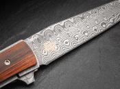 01BO176DAM - Couteau BOKER PLUS Urban Trapper Cocobolo Damascus