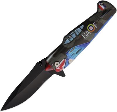 EE10A85GY - Couteau ELITEDGE Fighter Plane Linerlock A/O