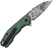 TF1049GN - Couteau TAC FORCE Linerlock Digi Camo A/O Green