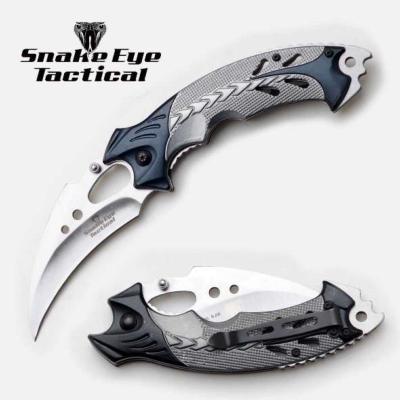 SE-1257GY - Couteau SNAKE EYE TACTICAL Spring Assist Grey