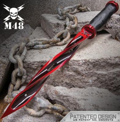 UC3163RD - Poignard UNITED CUTLERY Cardinal Sin Red M48 Cyclone