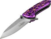 FFA014PY - Couteau FEMME FATALE A/O Geometry Purple