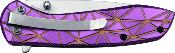 FFA014PY - Couteau FEMME FATALE A/O Geometry Purple