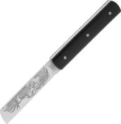 VVEB - Couteau LE FIDELE 20/20 Ebne 11cm Inox Dcor Lion