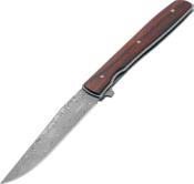 01BO176DAM - Couteau BOKER PLUS Urban Trapper Cocobolo Damascus