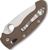 C95MPCW2 - Couteau SPYDERCO Manix 2 XL Micarta Brun Cru-Wear