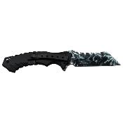 DSA093W - Couteau DARK SIDE BLADES White Skull Spring Assisted Knife 