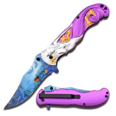 MCA013PE - Couteau MASTERS COLLECTION Sea World Spring Assisted Knife 