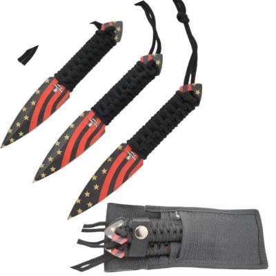 SNAKETHROW6 - Set de 3 Couteaux à Lancer US Stars SNAKE EYE TACTICAL