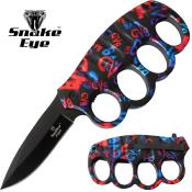 KNUCKLE3 - Couteau Poing Amricain Spring Assisted Knife 